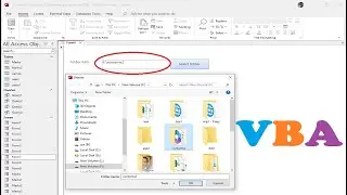 VBA code How to get path for selected folder in Forms Microsoft Access VBA