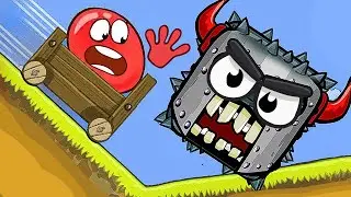 Новый КРАСНЫЙ ШАР, Красныш шарик спасает Квадрата ? мультик игра смешной летсплей