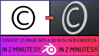 Convert 2D Image Into 3D In Blender 2.8