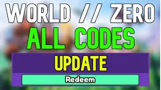 New World // Zero Codes | Roblox World // Zero Codes (December 2023)