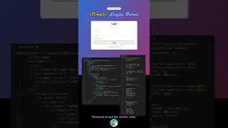 Simple Login Form. #html #css #javascript #tutorial #project #shorts