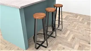 How to make Counter Stools in SketchUp