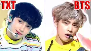 К-pop группы TXT и BTS сильно ПОХОЖИ - 10 примеров