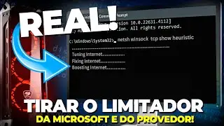 Como Tirar do SEU PC o Limitador de Internet DA MICROSOFT e Do SEU PROVEDOR em 8 Passos VIA CMD ✅