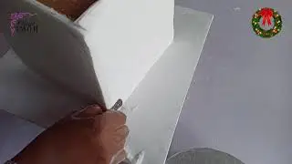 How to COVER a SQUARE CAKE with PANELLING Method 