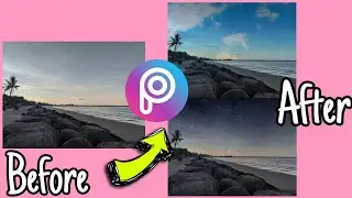 PicsArt Edit Tutorial | Cara Edit Awan di PicsArt | Night and Blue Sky Cloud