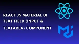 How to use reactjs material ui TextField (input and textarea) component