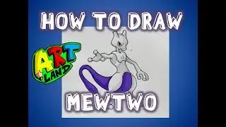 How to Draw MEWTWO!!!