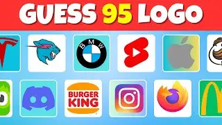 guess the logo in 3 seconds | 95 famous logo | Logo quiz 2024