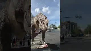 Tyrannosaurus T Rex chase! Part 36! My Jurassic Park! New fan movie 2024! Funny film about dinosaurs