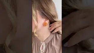 Сережки из ткани 🥰 не забудь поставить лайк и подписаться