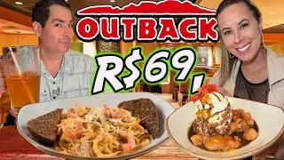 Menu outback só R$69 com refil e sobremesa