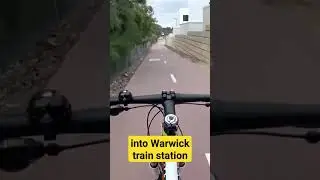 Cycling into Warwick train station, Perth 