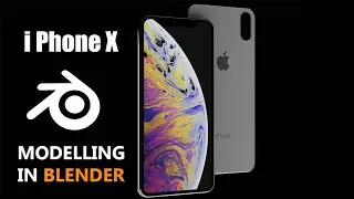 Blender 2.8 i Phone Modelling Timelapse