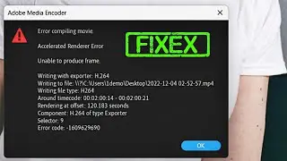 Adobe Premiere Pro Error Compiling Movie Accelerated Renderer Error [FIXED]
