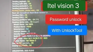 Itel Vision 3 Password Unlock With Unlocktool 💯 Working Method 