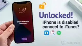 iPhone is Disabled Connect to iTunes? 3 Ways to Fix it! | 100% Work | 2024