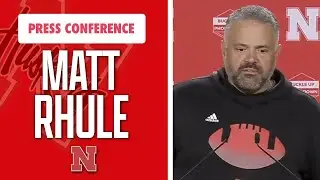 Nebraska Football Head Coach Matt Rhule meets with the media on Monday during bye week I GBR