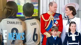 Princess Charlotte & Prince Louis Cheer on England in the Euros ⚽️ | E! News