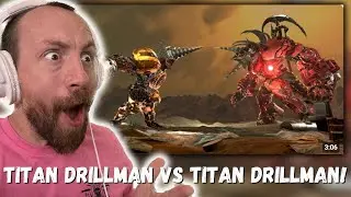 TITAN DRILLMAN VS TITAN DRILLMAN!!! skibidi toilet zombie universe 40 ( New Virus) REACTION!!!