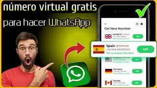 como obtener número virtual gratis para hacer WhatsApp / número virtual para WhatsApp 2024