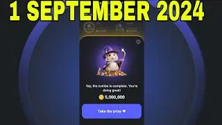 Hamster 🐹 Kombat Daily Combo | Hamster Kombat Daily Combo 1 SEPTEMBER 2024