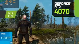 The Witcher 3 : RTX 4070 12GB : 2K Ultra Graphics, RTX ON/OFF