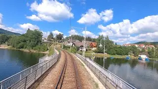 ★ 4K 🇩🇪 Seebrugg - Titisee - Freiburg Hbf cab ride [07.2022] Höllentalbahn Führerstandsmitfahrt