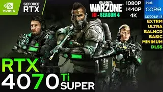 Call of Duty WARZONE (Season 4) - RTX 4070 Ti SUPER (1080p/1440p/4K)