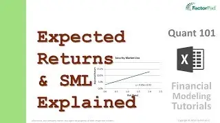 Expected return and the Security Market Line Explained | Financial Modeling Tutorials