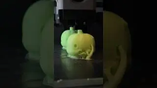 3-D printing custom designer toys in glow dark PLA. Design in Nomad on M2 iPad Pro.