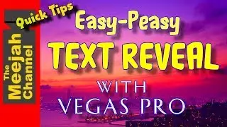 Quick and easy text reveal effect using Vegas Pro