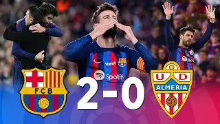 PIQUE SAYS GOODBYE! | Barcelona 2-0 Almeria, La Liga 22/23 -