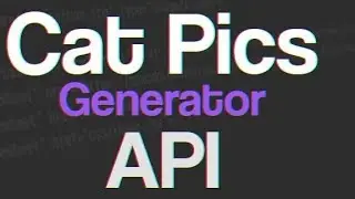 Create Random Cat image Generator using Fetch API