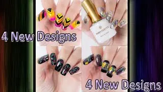 4 New nail design: Neon Nails: Magnetic flowers; Abstract; Spider Gel / 4 Новых Дизайна