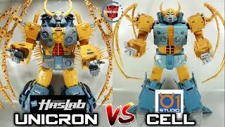 Comparison: Haslab Transformers WFC Unicron VS 01 Studio Cell