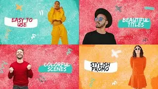 Colorful Brush Promo Premiere Pro Templates