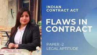 Flaws in Contract Lecture - 4 of Indian Contract Act