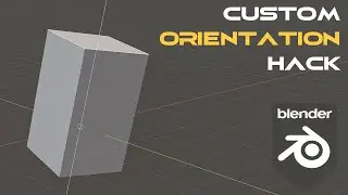 Blender orientation trick you NEED to know