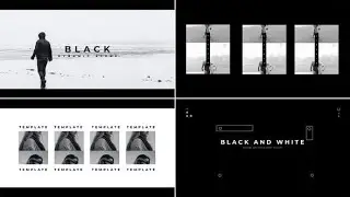 Black White Intro Show (After Effects template)