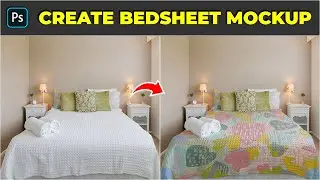 How to create bedsheet mockup - Photoshop Tutorial