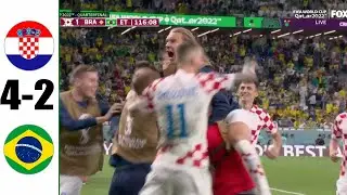ХОРВАТИЯ 4-2 БРАЗИЛИЯ ОБЗОР МАТЧА И ВСЕ ГОЛЫ! СЕРИЯ ПЕНАЛЬТИ И РЕАКЦИЯ НЕЙМАРА НА ВЫЛЕТ С ЧМ-2022