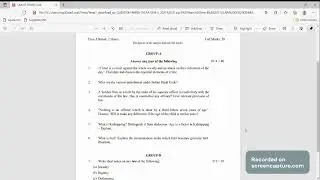 LLB-3 Yr-Law of Crimes-1-2021-Question Paper