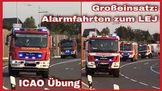 🆘️ICAO NOTFALLÜBUNG Flughafen Leipzig/Halle 2024🚨FEUERWEHR🚒