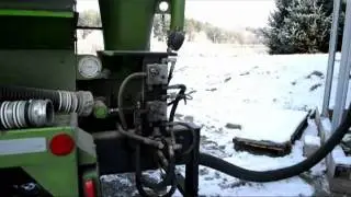 Filling our Wood Pellet Silo