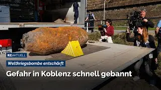 Koblenz: 500-Kilo-Bombe auf Schiff entschärft