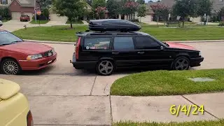 Volvo's all around only one running was Panther. '98 V70 T5, '95 850 T-5R yellow sedan & 240. - HOWR
