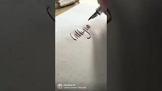 Italic Calligraphy with a 2.0 mm italic Monteverde Monza ID! 