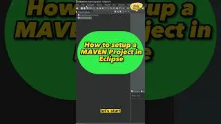 how to create a maven project in eclipse 