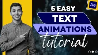 5 Creative Text Animations | After Effects Tutorial